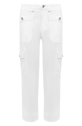 Женские брюки из хлопка и вискозы 7 FOR ALL MANKIND белого цвета по цене 25150 руб., арт. JSC0X3700F | Фото 1 Женские брюки из хлопка и вискозы 7 FOR ALL MANKIND белого цвета, арт. JSC0X3700F | Фото 1