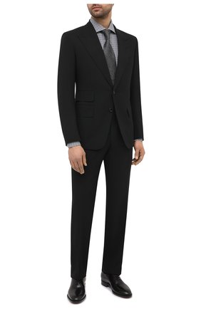 Мужская хлопковая сорочка TOM FORD серого цвета по цене 54400 руб., арт. 9FT130/94S3AX | Фото 2 Мужская хлопковая сорочка TOM FORD серого цвета, арт. 9FT130/94S3AX | Фото 2 (Рукава: Длинные; Материал внешний: Хлопок; Рубашки М: Slim Fit; Стили: Классический; Длина (для топов): Стандартные; Манжеты: На пуговицах; Принт: Клетка; Воротник: Акула; Случай: Формальный; Региональные ограничения белый список (Axapta Mercury): RU)