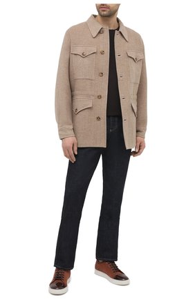 Мужские замшевые кеды LANVIN темно-коричневого цвета по цене 37450 руб., арт. FM-SKDBB1-VBAL-P21 | Фото 2 Мужские замшевые кеды LANVIN темно-коричневого цвета, арт. FM-SKDBB1-VBAL-P21 | Фото 2