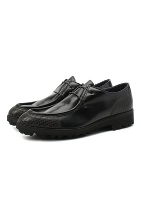 Мужские кожаные дерби ZILLI SPORT черного цвета по цене 96600 руб., арт. MDU-B077/001 | Фото 1 Мужские кожаные дерби ZILLI SPORT черного цвета, арт. MDU-B077/001 | Фото 1