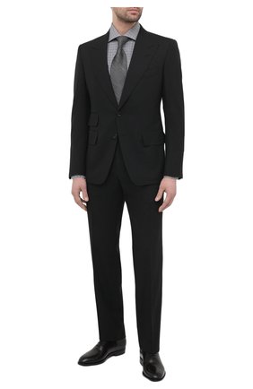 Мужской шерстяной костюм TOM FORD черного цвета по цене 299500 руб., арт. Q22R12/21AL43 | Фото 1 Мужской шерстяной костюм TOM FORD черного цвета, арт. Q22R12/21AL43 | Фото 1
