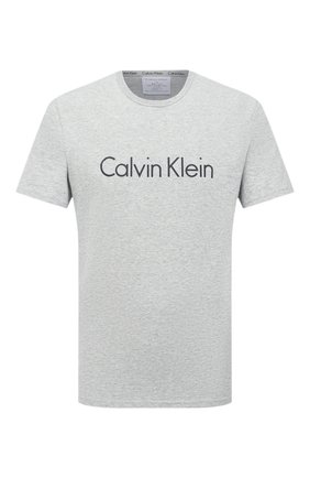 Мужская хлопковая футболка CALVIN KLEIN серого цвета по цене 4365 руб., арт. NM1129E | Фото 1 Мужская хлопковая футболка CALVIN KLEIN серого цвета, арт. NM1129E | Фото 1 (Материал внешний: Хлопок; Длина (для топов): Стандартные; Рукава: Короткие; Мужское Кросс-КТ: Футболка-белье; Кросс-КТ: домашняя одежда)
