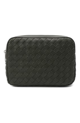 Мужская кожаная борсетка BOTTEGA VENETA темно-зеленого цвета по цене 109000 руб., арт. 649916/V0E51 | Фото 1 Мужская кожаная борсетка BOTTEGA VENETA темно-зеленого цвета, арт. 649916/V0E51 | Фото 1