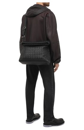 Мужская кожаная сумка BOTTEGA VENETA черного цвета по цене 252500 руб., арт. 651836/V0E52 | Фото 2 Мужская кожаная сумка BOTTEGA VENETA черного цвета, арт. 651836/V0E52 | Фото 2