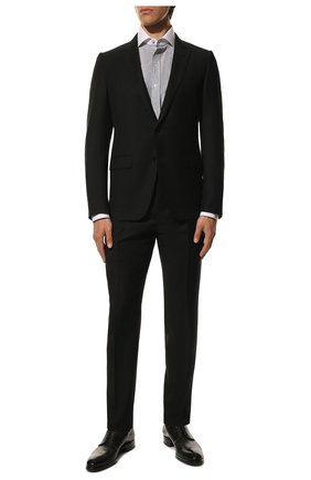 Мужская хлопковая сорочка TOM FORD черно-белого цвета по цене 57250 руб., арт. 9FT020/94SWAX | Фото 2 Мужская хлопковая сорочка TOM FORD черно-белого цвета, арт. 9FT020/94SWAX | Фото 2 (Случай: Формальный; Манжеты: На пуговицах; Материал внешний: Хлопок; Длина (для топов): Стандартные; Рубашки М: Slim Fit; Стили: Классический; Рукава: Длинные; Принт: Полоска; Воротник: Акула; Региональные ограничения белый список (Axapta Mercury): RU)