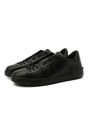 Мужские кожаные кеды open valentino garavani VALENTINO черного цвета по цене 47800 руб., арт. VY2S0830/PST | Фото 1 Мужские кожаные кеды open valentino garavani VALENTINO черного цвета, арт. VY2S0830/PST | Фото 1