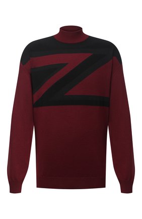 Мужской водолазка из шерсти и шелка ZILLI SPORT бордового цвета по цене 122500 руб., арт. MBU-CH563-ZINT9/ML01/66-68 | Фото 1 Мужской водолазка из шерсти и шелка ZILLI SPORT бордового цвета, арт. MBU-CH563-ZINT9/ML01/66-68 | Фото 1 (Стили: Кэжуэл; Мужское Кросс-КТ: Водолазка-одежда; Рукава: Длинные; Материал внешний: Шелк, Шерсть; Big sizes: Big Sizes; Длина (для топов): Стандартные; Принт: С принтом; Региональные ограничения белый список (Axapta Mercury): RU)