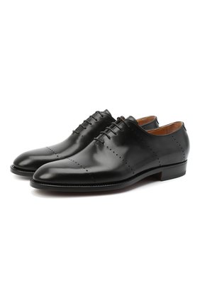 Мужские кожаные оксфорды KITON черного цвета по цене 193500 руб., арт. USSREALN00101 | Фото 1 Мужские кожаные оксфорды KITON черного цвета, арт. USSREALN00101 | Фото 1