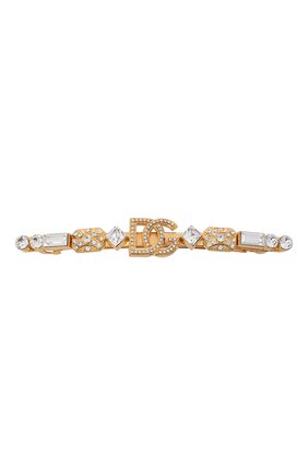 Женская заколка для волос DOLCE & GABBANA золотого цвета по цене 52350 руб., арт. WHM6P1/W1111 | Фото 1 Женская заколка для волос DOLCE & GABBANA золотого цвета, арт. WHM6P1/W1111 | Фото 1