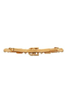 Женская заколка для волос DOLCE & GABBANA золотого цвета по цене 52350 руб., арт. WHM6P1/W1111 | Фото 2 Женская заколка для волос DOLCE & GABBANA золотого цвета, арт. WHM6P1/W1111 | Фото 2
