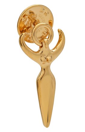 Женская значок CHLOÉ золотого цвета по цене 12650 руб., арт. CHC20WFP14CB7 | Фото 2 Женская значок CHLOÉ золотого цвета, арт. CHC20WFP14CB7 | Фото 2