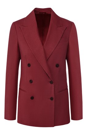 Женский жакет из льна и хлопка BRUNELLO CUCINELLI бордового цвета по цене 209000 руб., арт. MF5918924 | Фото 1 Женский жакет из льна и хлопка BRUNELLO CUCINELLI бордового цвета, арт. MF5918924 | Фото 1