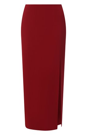 Женская юбка VALENTINO бордового цвета, арт. VB3RA77065C | Фото 1 (Длина Ж (юбки, платья, шорты): Миди; Стили: Гламурный; Женское Кросс-КТ: Юбка-карандаш, Юбка-одежда; Материал подклада: Вискоза; Материал внешний: Синтетический материал, Вискоза; Региональные ограничения белый список (Axapta Mercury): RU)