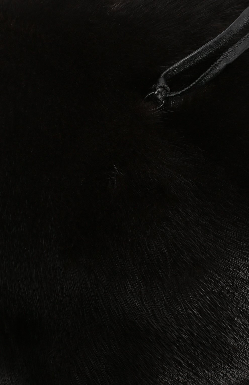 Женский берет из меха норки FURLAND черного цвета, арт. 0003800110158600094 | Фото 3 (Материал: Натуральный мех)