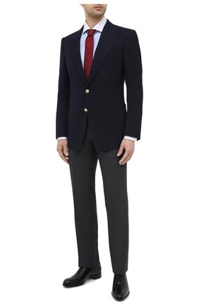 Мужской пиджак TOM FORD темно-синего цвета по цене 369500 руб., арт. 950R30/11HA40 | Фото 2 Мужской пиджак TOM FORD темно-синего цвета, арт. 950R30/11HA40 | Фото 2 (Материал подклада: Шелк, Купро; Случай: Коктейльный; Материал внешний: Шерсть; Пиджаки М: Приталенный; Длина (для топов): Стандартные; Рукава: Длинные; 1-2-бортные: Однобортные; Стили: Классический; Региональные ограничения белый список (Axapta Mercury): RU)