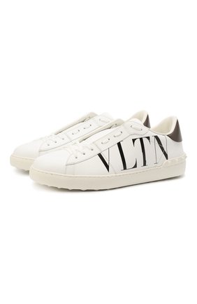 Мужские кожаные кеды open VALENTINO белого цвета по цене 45200 руб., арт. VY2S0830/PST | Фото 1 Мужские кожаные кеды open VALENTINO белого цвета, арт. VY2S0830/PST | Фото 1