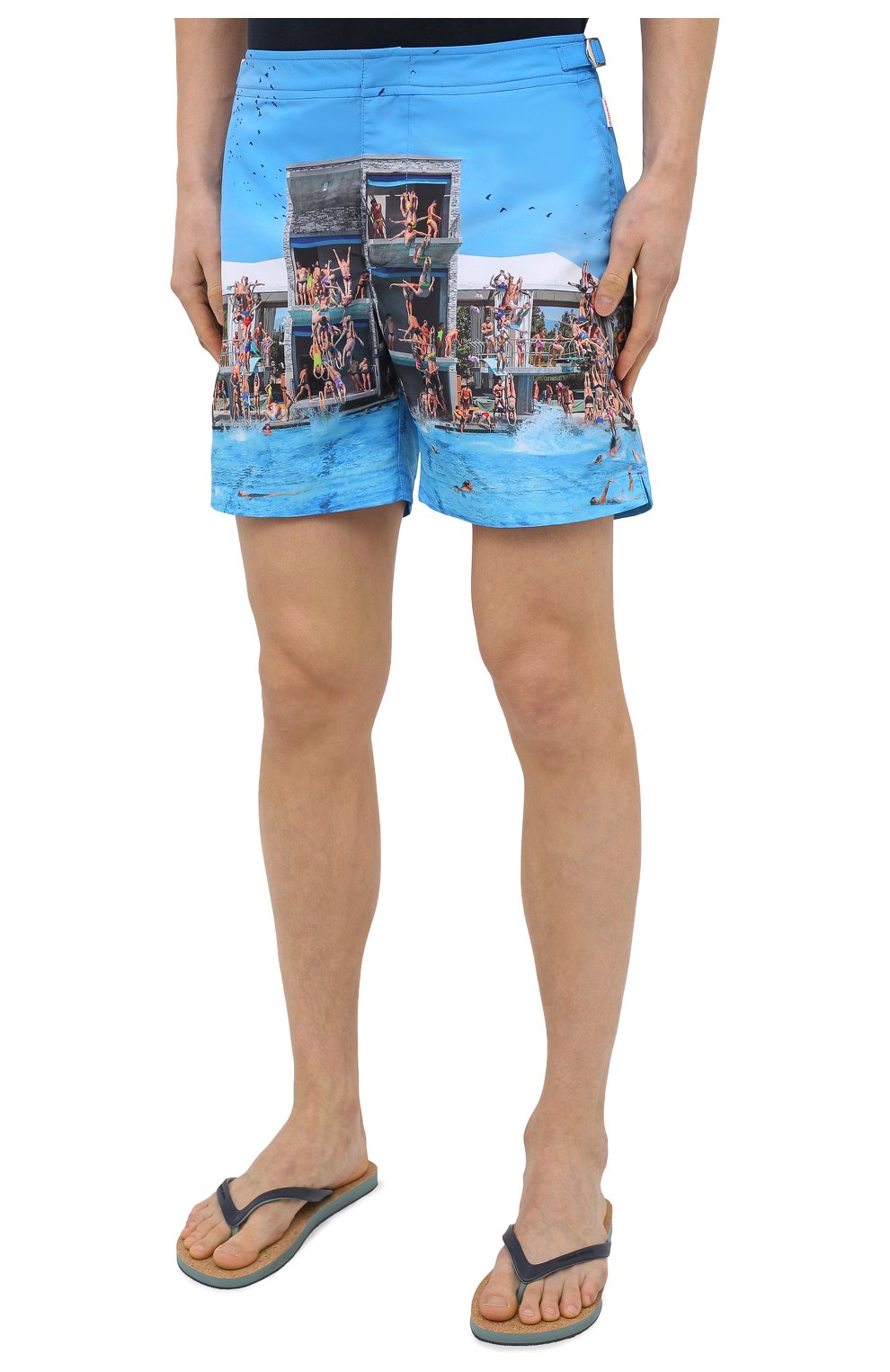 Мужские плавки-шорты ORLEBAR BROWN разноцветного цвета, арт. 273242 | Фото 3 (Материал внешний: Синтетический материал; Принт: С принтом; Мужское Кросс-КТ: плавки-шорты)