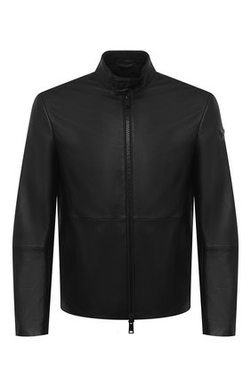 Мужская кожаная куртка EMPORIO ARMANI черного цвета по цене 55850 руб., арт. 01B50P/01P50 | Фото 1 Мужская кожаная куртка EMPORIO ARMANI черного цвета, арт. 01B50P/01P50 | Фото 1
