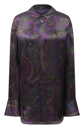 Женская шелковая рубашка RALPH LAUREN фиолетового цвета по цене 199500 руб., арт. 293835443 | Фото 1 Женская шелковая рубашка RALPH LAUREN фиолетового цвета, арт. 293835443 | Фото 1