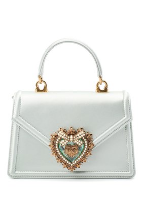 Женская сумка devotion DOLCE & GABBANA голубого цвета по цене 126000 руб., арт. BB6711/AW132 | Фото 1 Женская сумка devotion DOLCE & GABBANA голубого цвета, арт. BB6711/AW132 | Фото 1 (Женское Кросс-КТ: Вечерняя сумка; Сумки-технические: Сумки через плечо, Сумки top-handle; Размер: mini; Ремень/цепочка: На ремешке; Материал: Текстиль)