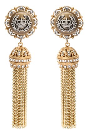 Женские клипсы DOLCE & GABBANA золотого цвета по цене 105000 руб., арт. WEM6M3/W1111 | Фото 1 Женские клипсы DOLCE & GABBANA золотого цвета, арт. WEM6M3/W1111 | Фото 1