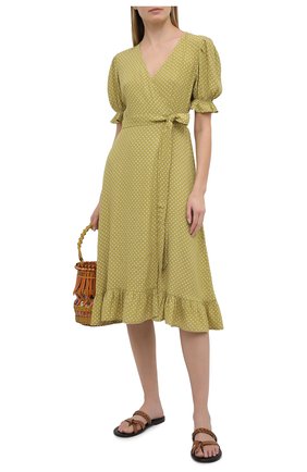 Женское платье из вискозы FAITHFULL THE BRAND зеленого цвета по цене 28350 руб., арт. FF1570-BDF | Фото 2 Женское платье из вискозы FAITHFULL THE BRAND зеленого цвета, арт. FF1570-BDF | Фото 2
