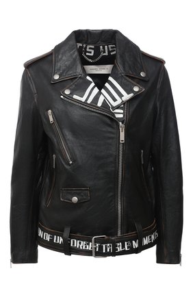 Женская кожаная куртка GOLDEN GOOSE DELUXE BRAND черного цвета по цене 121000 руб., арт. GWP00774.P000144 | Фото 1 Женская кожаная куртка GOLDEN GOOSE DELUXE BRAND черного цвета, арт. GWP00774.P000144 | Фото 1