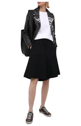 Женская кожаная куртка GOLDEN GOOSE DELUXE BRAND черного цвета по цене 121000 руб., арт. GWP00774.P000144 | Фото 2 Женская кожаная куртка GOLDEN GOOSE DELUXE BRAND черного цвета, арт. GWP00774.P000144 | Фото 2
