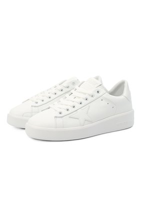 Женские кожаные кеды pure star GOLDEN GOOSE DELUXE BRAND белого цвета по цене 34350 руб., арт. GWF00197.F000541 | Фото 1 Женские кожаные кеды pure star GOLDEN GOOSE DELUXE BRAND белого цвета, арт. GWF00197.F000541 | Фото 1