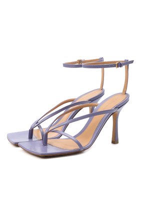 Женские кожаные босоножки the stretch BOTTEGA VENETA сиреневого цвета по цене 63500 руб., арт. 608835/VBSF0 | Фото 1 Женские кожаные босоножки the stretch BOTTEGA VENETA сиреневого цвета, арт. 608835/VBSF0 | Фото 1