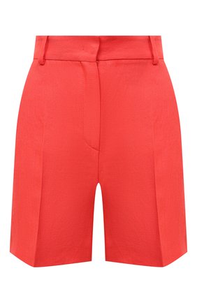Женские льняные шорты LORO PIANA кораллового цвета по цене 68750 руб., арт. FAL5943 | Фото 1 Женские льняные шорты LORO PIANA кораллового цвета, арт. FAL5943 | Фото 1
