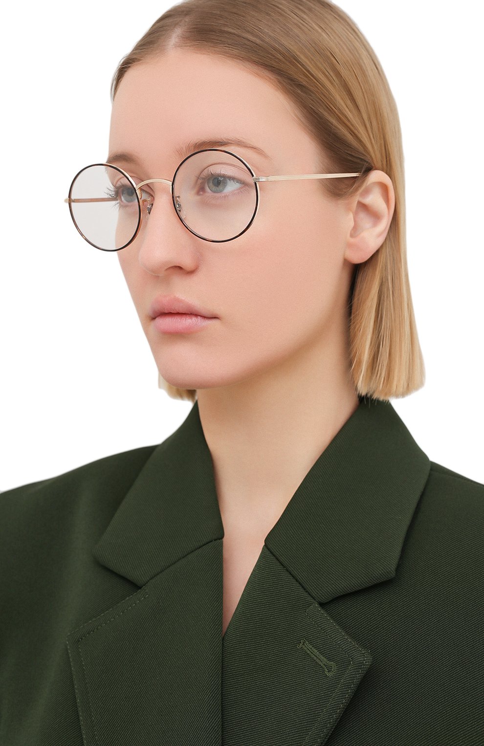 Женские солнцезащитные очки OLIVER PEOPLES золотого цвета по цене 31400 руб., арт. 1197ST-52991W | Фото 2 Женские солнцезащитные очки OLIVER PEOPLES золотого цвета, арт. 1197ST-52991W | Фото 2 (Тип очков: С/з; Очки форма: Круглые; Оптика Гендер: оптика-унисекс)