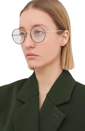 Женские солнцезащитные очки OLIVER PEOPLES золотого цвета по цене 31400 руб., арт. 1197ST-52991W | Фото 2 Женские солнцезащитные очки OLIVER PEOPLES золотого цвета, арт. 1197ST-52991W | Фото 2 (Тип очков: С/з; Очки форма: Круглые; Оптика Гендер: оптика-унисекс)