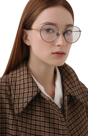 Женские оправа BOTTEGA VENETA черного цвета по цене 26500 руб., арт. BV0214 001 | Фото 2 Женские оправа BOTTEGA VENETA черного цвета, арт. BV0214 001 | Фото 2