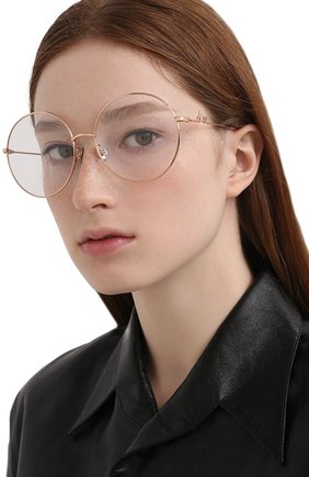 Женские оправа DIOR золотого цвета по цене 19950 руб., арт. DI0RSIGNATURE02 DDB | Фото 2 Женские оправа DIOR золотого цвета, арт. DI0RSIGNATURE02 DDB | Фото 2