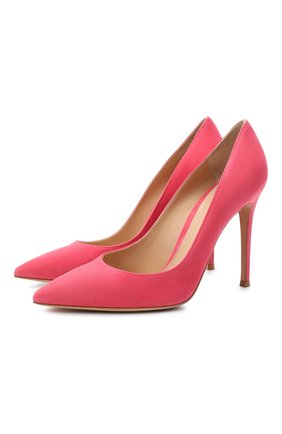 Женские замшевые туфли gianvito 105 GIANVITO ROSSI розового цвета по цене 53900 руб., арт. G28470.15RIC.CAMRUR0 | Фото 1 Женские замшевые туфли gianvito 105 GIANVITO ROSSI розового цвета, арт. G28470.15RIC.CAMRUR0 | Фото 1