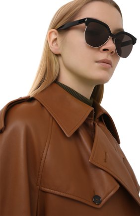 Женские солнцезащитные очки SAINT LAURENT черного цвета по цене 33750 руб., арт. SL 408 | Фото 2 Женские солнцезащитные очки SAINT LAURENT черного цвета, арт. SL 408 | Фото 2