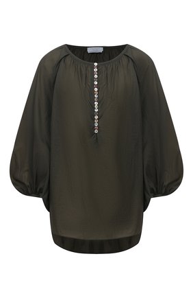 Женская блузка DEVEAUX NEW YORK зеленого цвета по цене 41550 руб., арт. F203-301-SM20 | Фото 1 Женская блузка DEVEAUX NEW YORK зеленого цвета, арт. F203-301-SM20 | Фото 1
