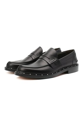 Мужские кожаные пенни-лоферы valentino garavani VALENTINO черного цвета по цене 81900 руб., арт. VY2S0C42/PMF | Фото 1 Мужские кожаные пенни-лоферы valentino garavani VALENTINO черного цвета, арт. VY2S0C42/PMF | Фото 1