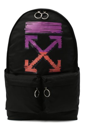 Мужской текстильный рюкзак OFF-WHITE черного цвета по цене 49450 руб., арт. 0MNB003R21FAB002 | Фото 1 Мужской текстильный рюкзак OFF-WHITE черного цвета, арт. 0MNB003R21FAB002 | Фото 1 (Ремень/цепочка: На ремешке; Материал: Текстиль; Размер: large)