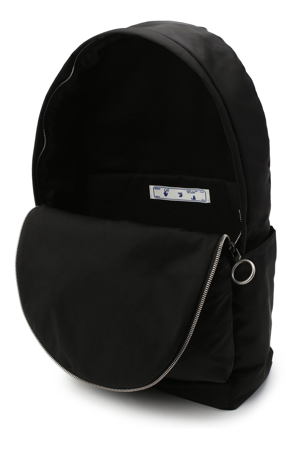 Мужской текстильный рюкзак OFF-WHITE черного цвета, арт. 0MNB003R21FAB002 | Фото 4 (Ремень/цепочка: На ремешке; Материал: Текстиль; Размер: large)
