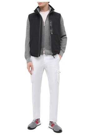 Мужские текстильные кроссовки KITON серого цвета по цене 83050 руб., арт. USSKDTMN00822 | Фото 2 Мужские текстильные кроссовки KITON серого цвета, арт. USSKDTMN00822 | Фото 2 (Стили: Спорт; Материал внешний: Текстиль; Подошва: Массивная; Материал внутренний: Натуральная кожа; Материал утеплителя: Без утеплителя; Региональные ограничения белый список (Axapta Mercury): RU; Длина стельки: 28,6, 26,5, 30,2, 27,2, 26)