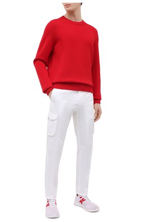 Мужские текстильные кроссовки KITON белого цвета по цене 52950 руб., арт. USSKD0TN00818 | Фото 2 Мужские текстильные кроссовки KITON белого цвета, арт. USSKD0TN00818 | Фото 2