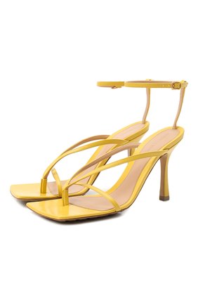 Женские кожаные босоножки the stretch BOTTEGA VENETA желтого цвета по цене 63500 руб., арт. 608835/VBSF0 | Фото 1 Женские кожаные босоножки the stretch BOTTEGA VENETA желтого цвета, арт. 608835/VBSF0 | Фото 1