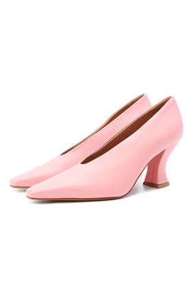 Женские кожаные туфли almond BOTTEGA VENETA розового цвета по цене 58400 руб., арт. 608839/VBSD0 | Фото 1 Женские кожаные туфли almond BOTTEGA VENETA розового цвета, арт. 608839/VBSD0 | Фото 1