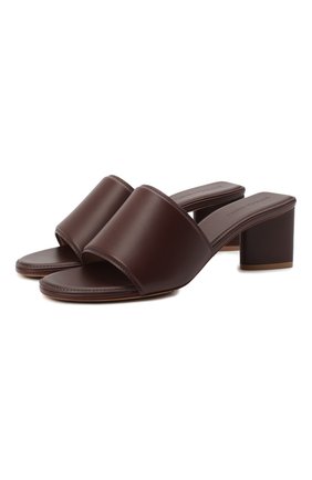 Женские кожаные мюли BOTTEGA VENETA темно-коричневого цвета по цене 54300 руб., арт. 651378/VBSL0 | Фото 1 Женские кожаные мюли BOTTEGA VENETA темно-коричневого цвета, арт. 651378/VBSL0 | Фото 1