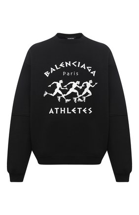 Мужской хлопковый свитшот BALENCIAGA черного цвета по цене 67450 руб., арт. 641654/TJVI7 | Фото 1 Мужской хлопковый свитшот BALENCIAGA черного цвета, арт. 641654/TJVI7 | Фото 1 (Мужское Кросс-КТ: свитшот-одежда; Материал внешний: Хлопок; Рукава: Длинные; Принт: С принтом; Стили: Гранж; Длина (для топов): Стандартные)