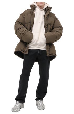 Мужской хлопковое худи BALENCIAGA кремвого цвета по цене 67450 руб., арт. 600583/TJVA8 | Фото 2 Мужской хлопковое худи BALENCIAGA кремвого цвета, арт. 600583/TJVA8 | Фото 2