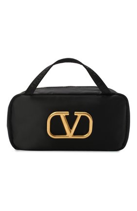 Женская текстильная косметичка VALENTINO черного цвета по цене 44250 руб., арт. VW2P0V56/JMI | Фото 1 Женская текстильная косметичка VALENTINO черного цвета, арт. VW2P0V56/JMI | Фото 1