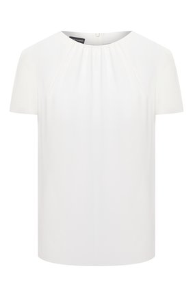 Женский топ EMPORIO ARMANI белого цвета по цене 24350 руб., арт. 0NK32T/02003 | Фото 1 Женский топ EMPORIO ARMANI белого цвета, арт. 0NK32T/02003 | Фото 1